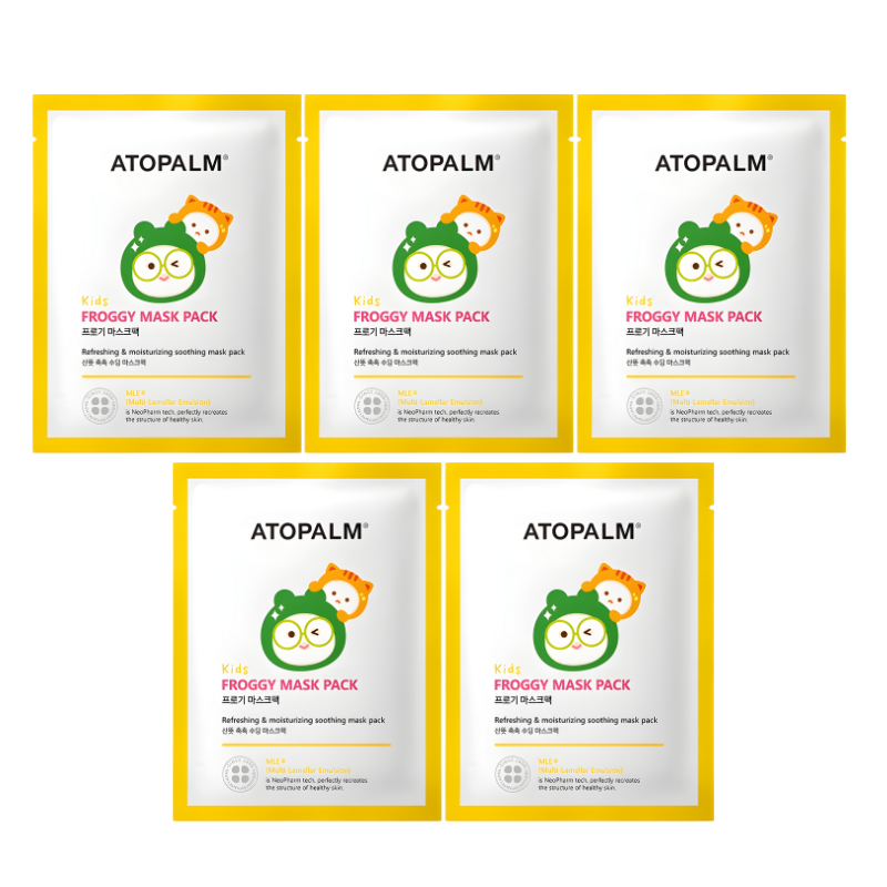 【ATOPALM】キッズフロギーマスクパックセット(マスク5枚入り)