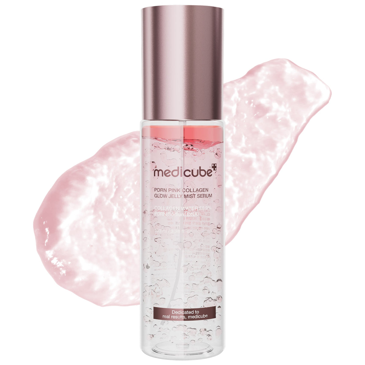 Medicube PDRN Pink Collagen Glow Jelly Mist Serum 100ml bottle