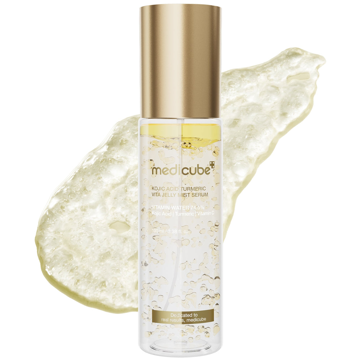 Medicube Kojic Acid Turmeric Vitamin Gold Jelly Mist Serum 100ml bottle