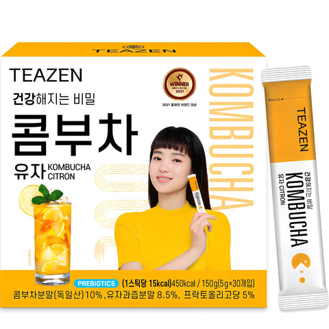 [TEAZEN] Citron Kombucha Tea 30 Sticks - JTORY : Quick Delivery From KOREA