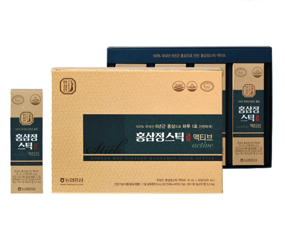 [HANSAMIN] KOREAN RED GINSENG EXTRACT STICK Activ 10ml*32 STICKS