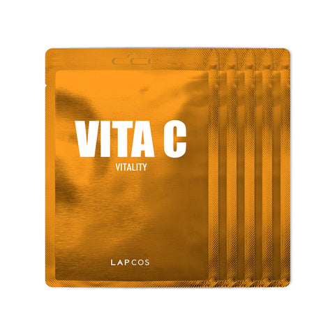 [LAPCOS] Vita C Sheet Mask 5-Pack