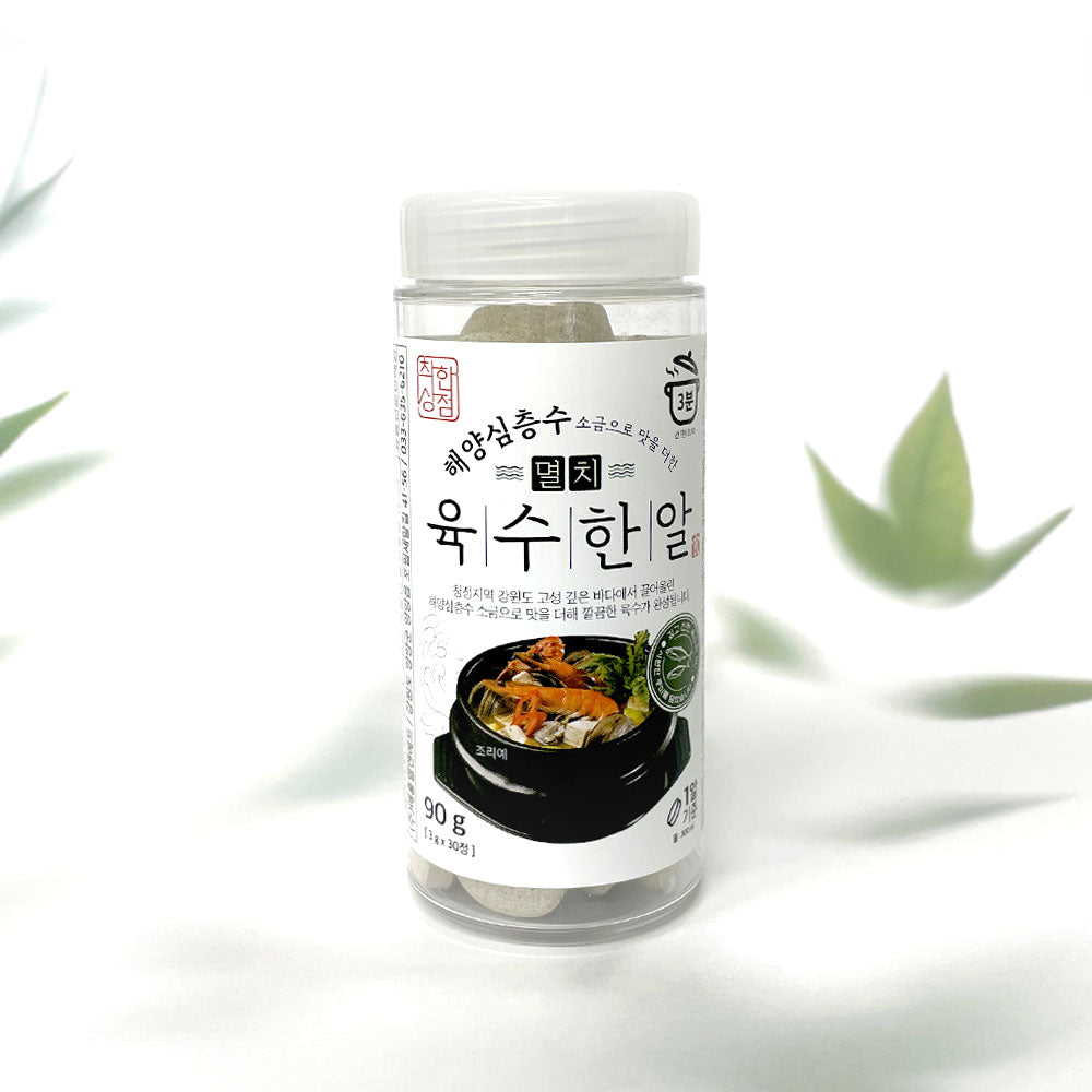 [Good store] Korean Coin Broth, Soup Tablet Broth 90g (30p) / Seafood Instant Comfortable Easy Cooking / Natural Ingredients