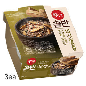 [CJ] Hetbahn Sotbahn cooked mushroom rice 200g x 3ea / Instant Rice