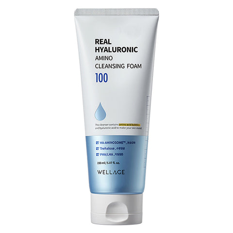 [wellage] Real Hyaluronic Amino Cleansing Foam 150ml - JTORY : Quick Delivery From KOREA