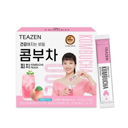 [TEAZEN] Peach Kombucha Tea 30 Sticks - JTORY : Quick Delivery From KOREA