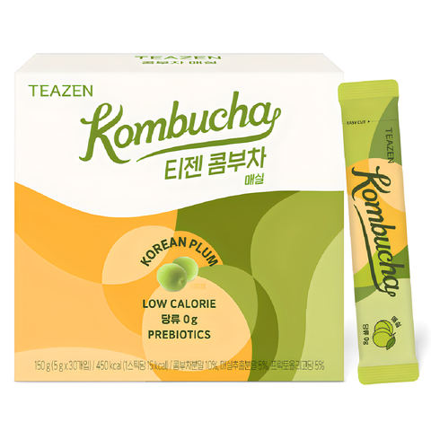 [TEAZEN] Korean Plum Kombucha Tea 30 Sticks - JTORY : Quick Delivery From KOREA