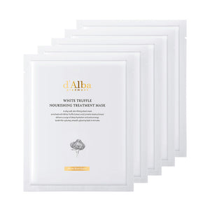 [d’Alba] Italian White Truffle Nourishing Mask, Vegan Skincare, Nourishing Sheet Mask for Dry and Tired Skin 5sheet - JTORY : Quick Delivery From KOREA