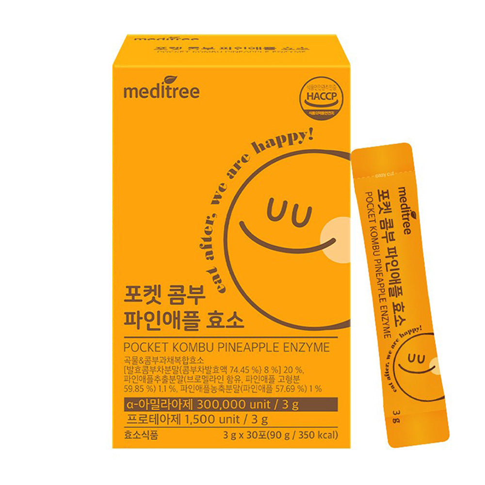 [MEDITREE] Pocket Kombu Pineapple Enzyme 90g (30 Sticks)