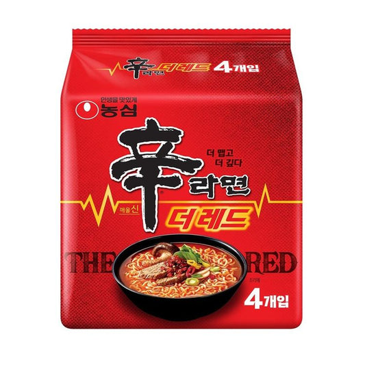 [Nongshim] Shin Ramen Noodles The Red 125g * 4ea / Shin Ramyun