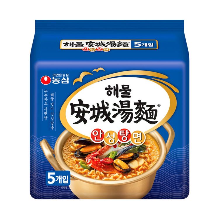 [Nongshim] Seafood Ansungtangmyun Noodle Soup 112g * 5ea