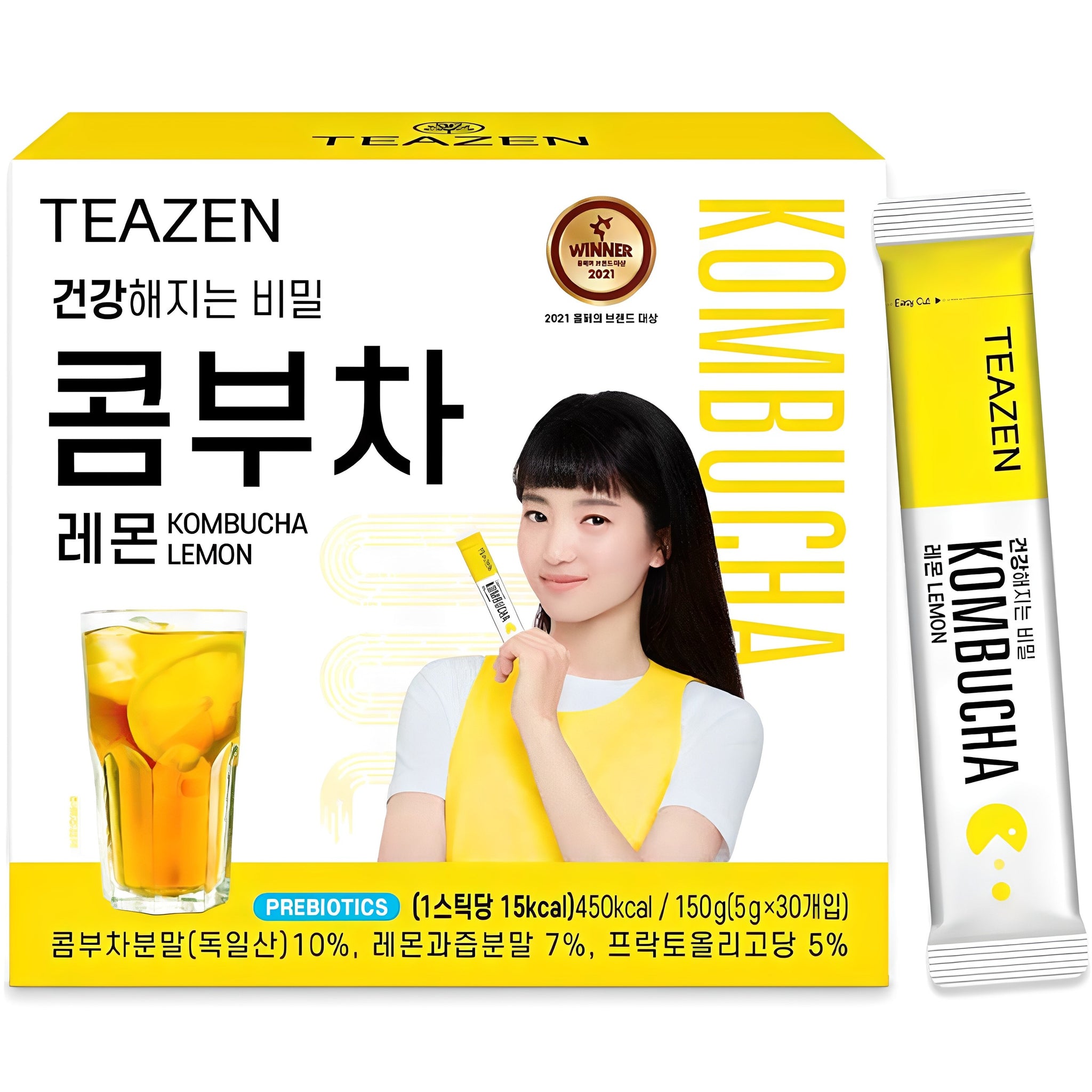 [TEAZEN] Lemon Kombucha Tea 30 Sticks - JTORY : Quick Delivery From KOREA