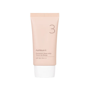 [numbuzin] Nr. 3 Porzellanbasis - überspringen Sie Tone Up Beige SPF50+ PA++++ 50ml