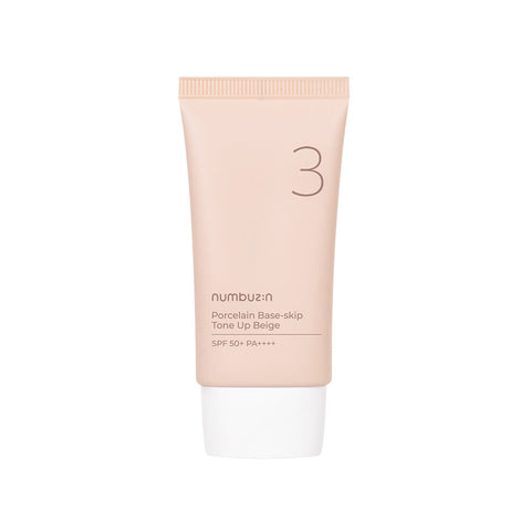 [numbuzin] Nr. 3 Porzellanbasis - überspringen Sie Tone Up Beige SPF50+ PA++++ 50ml