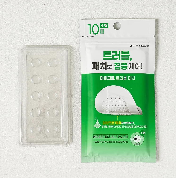Mimorang Micro Trouble Patch Small 10 Sheets, Hydrocolloid Blemish Care Patch with Panthenol & Madecassoside