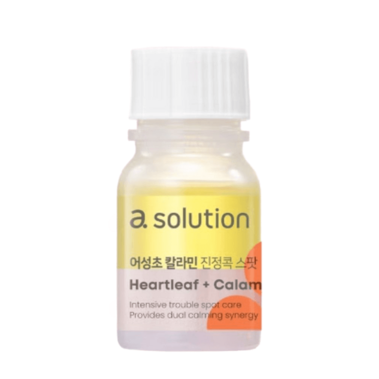 A-Solution Heartleaf Calamine Spot Treatment 10ml, BHA Blemish Care Gel for Oily & Sensitive Skin