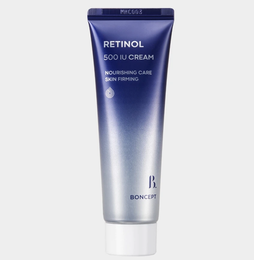 Boncept Retinol 500 IU Cream 50ml, Anti-Aging Face Moisturizer with Retinol, Adenosine & Panthenol
