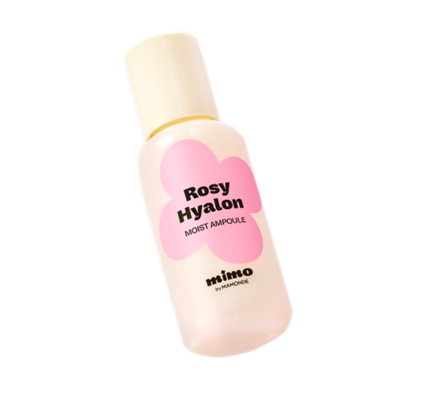 MIMO by Mamonde Rosy Hyalon Hydrating Ampoule 50ml, Hyaluronic Acid Facial Serum