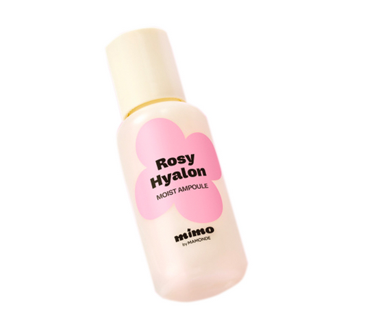 MIMO by Mamonde Rosy Hyalon Hydrating Ampoule 50ml, Hyaluronic Acid Facial Serum