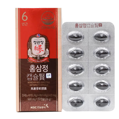 [CheongKwanJang] Koreanischer roter Ginseng-Extrakt in Kapseln (100 Kapseln)