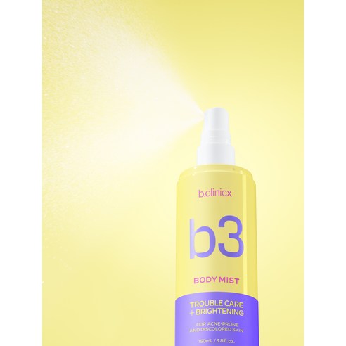 b.clinicx Nicacinamide Trouble Clear Tone Up Body Mist 150ml