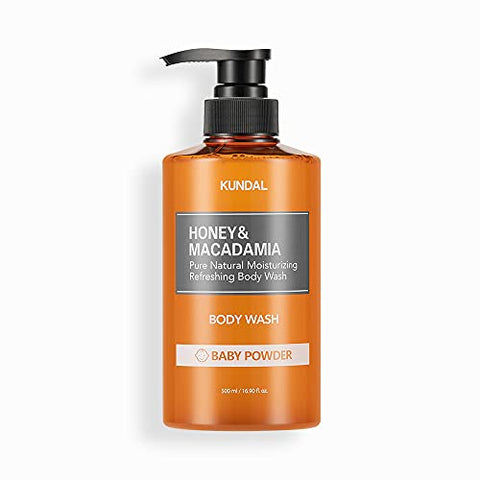 [Kundal] Honey & Macadamia Pure Body Wash 500ml (Baby Powder) - JTORY : Quick Delivery From KOREA