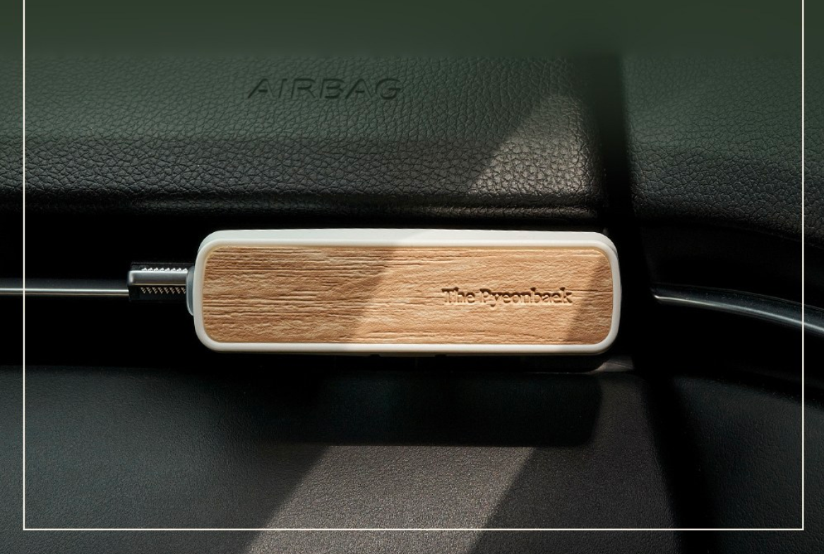 [Bullsone] Grasse Hinoki Car Air Freshener, Vent Clip Vehicle Fragrance Diffuser, Premium Korean Auto Air Freshener with 2 Refills, Made in Korea