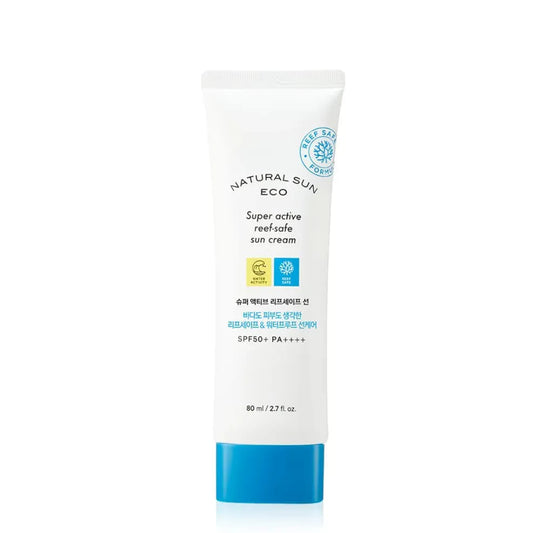 THE FACE SHOP Natural Sun Eco Super Active Reef-Safe Sun Cream - 80ml