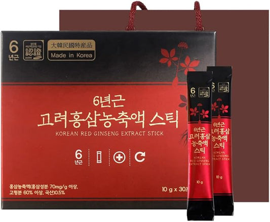 JUNGWONSAM Korean 6 Years Red Ginseng Extract Stick 300g