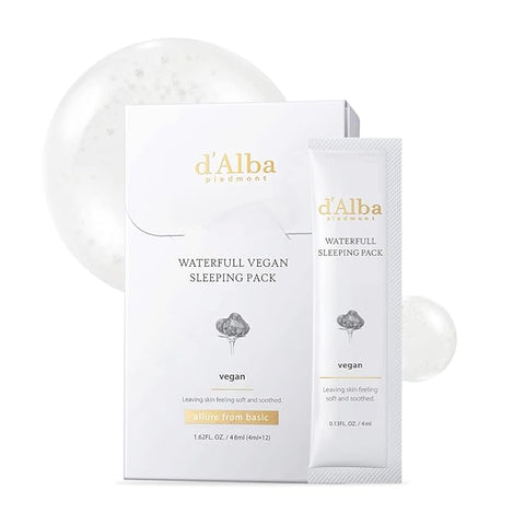 [d'Alba] Italian White Truffle Waterfull Vegan Sleeping Pack 12count - JTORY : Quick Delivery From KOREA