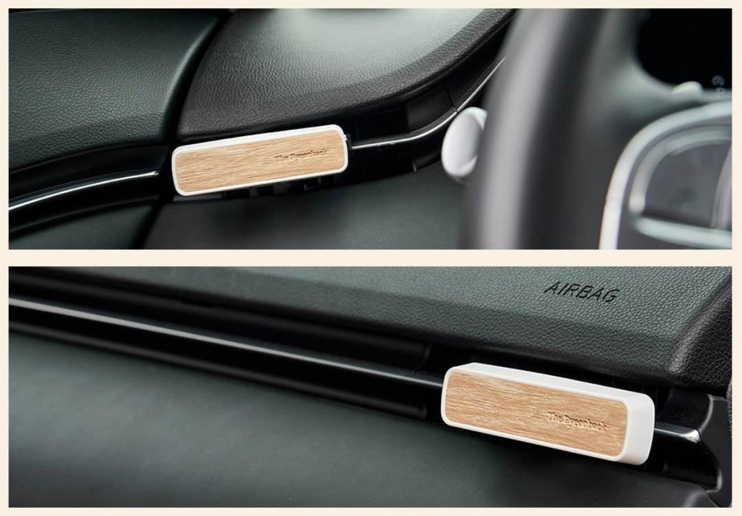 [Bullsone] Grasse Hinoki Car Air Freshener, Vent Clip Vehicle Fragrance Diffuser, Premium Korean Auto Air Freshener with 2 Refills, Made in Korea