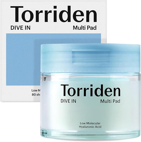 [Torriden] Dive-in Vegan Hyaluronic Acid Toner Pads (80 Pads) - JTORY : Quick Delivery From KOREA