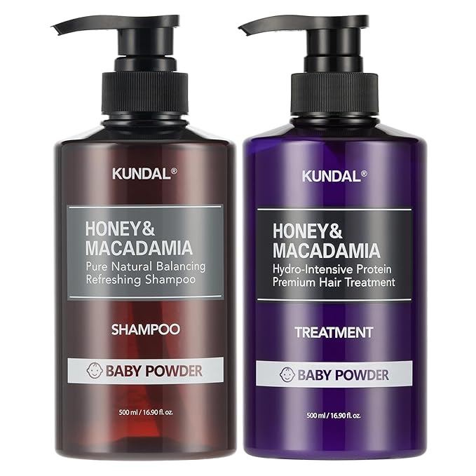 [Kundal ] Natural Hair Shampoo and Conditioner Set [Baby Powder] 500ml 2Set - JTORY : Quick Delivery From KOREA