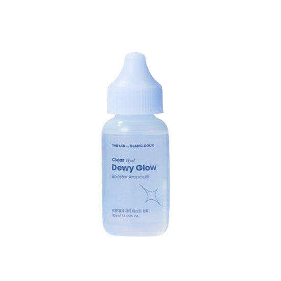 The Lab by Blanc Doux Clear Hyal Glass Skin Booster Ampoule 30ml, Hyaluronic Acid Hydrating Face Serum, Lightweight Moisture Care
