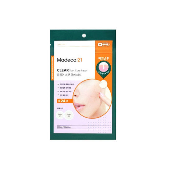 Madeca21 Clear Spot Cure Patch 24 Count, Hydrocolloid Blemish Care Patches for Sensitive Skin