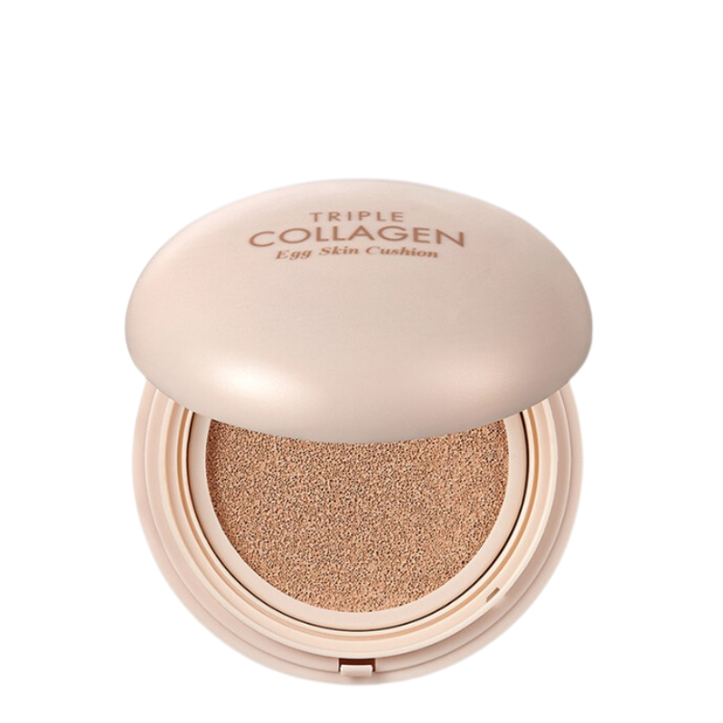 [TONYMOLY] Triple Collagen Egg Skin Cushion SPF50+ PA++++ 15g - Skin beige