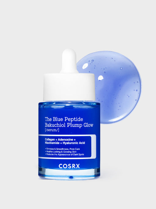 COSRX The Blue Peptide Bakuchiol Plump Glow Serum 50ml — official product photograph