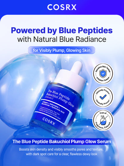 COSRX The Blue Peptide Bakuchiol Plump Glow Serum 50ml — official product detail