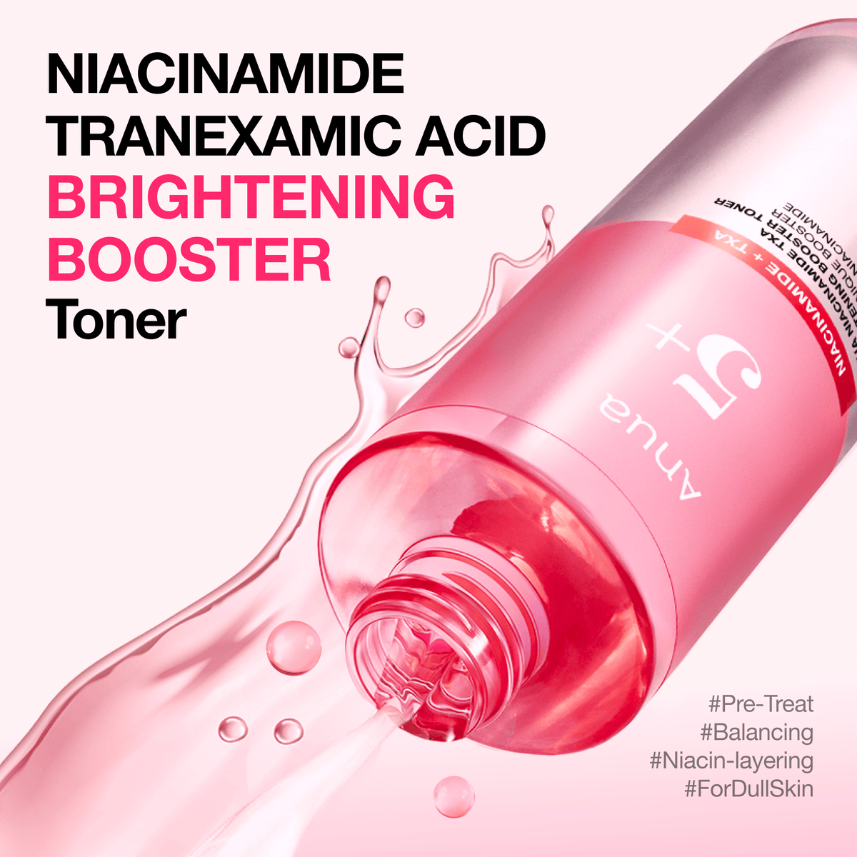ANUA Niacinamide TXA Brightening Booster Toner 250ml — official product detail