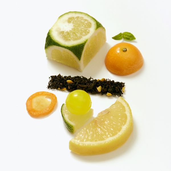 OSULLOC Jeju Tangerine Blended Tea 20 Pyramid Tea Bags — brand product imagery
