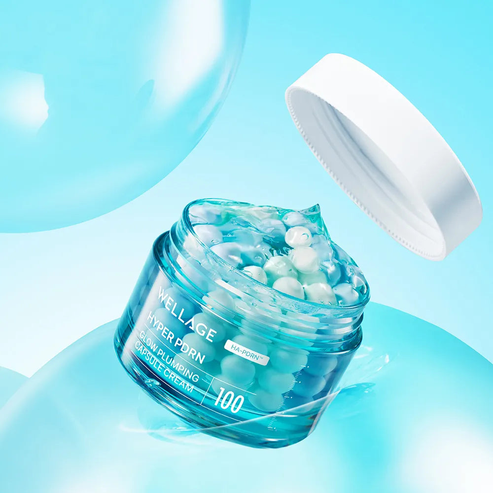 WELLAGE Hyper PDRN Glow Plumping Capsule Cream 50ml | Firming & Glow Moisturizer