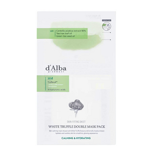 d'Alba White Truffle Double Mask Pack Calming & Hydrating 10 packs